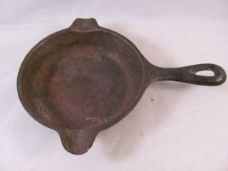 Antique Vintage Wagner Ware Cast Iron Frying Pan Skillet Ashtray 1050 Made Usa