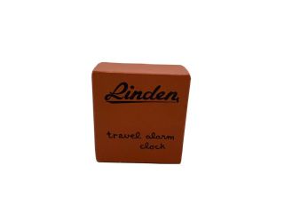 Vintage Linden Travel Alarm Clock Wind Up No.  498 Folding