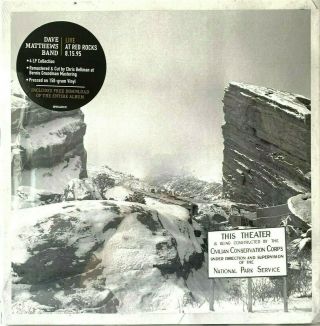 Dave Matthews Live At Red Rocks 8.  15.  95 [latest Pressing] Lp Vinyl Record Album
