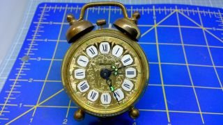 Antique West Germany Blessing Minature Alarm Clock -