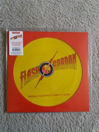 Vinyl 12 " Lp Picture Disc - Queen - Flash - Ltd Edition Number 0846 -