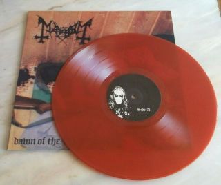 Mayhem The Dawn Of The Black Hearts Lp Ltd.  Edit.  Red Vinyl Mega Rare