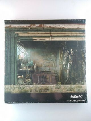 Fallout 4 Deluxe Vinyl Soundtracknew 6 Lp Records (vault Suit Blue)