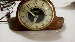 Vintage 1930s Sessions Art Deco Electric Mantel Clock - Model 3w