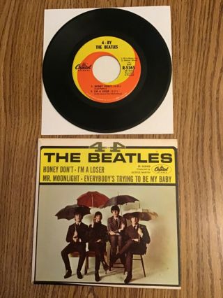 The Beatles “4 By 4” 1964 Usa Extended Play 7” Record In Very Good,