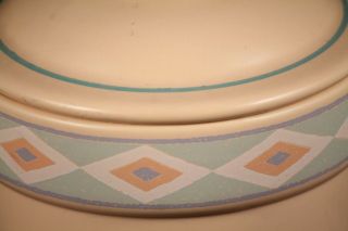 Vntg Ceramic Canister/Jar Treasure Craft Southwest Pattern Japan Kitchenware 1 2