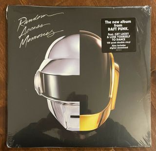 Daft Punk Random Access Memories U.  S.  2xlp Vinyl Record Hype Sticker