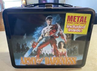 Army Of Darkness Metal Lunch Box & Thermos - By Neca - Thermos In Packaging