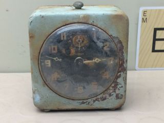Vintage Gilbert Painted Metal Case Alarm Clock