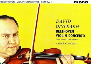 Sax 2315 B/s Uk Ed1 - Oistrakh - Beethoven - Violin Concerto - Mono Cover Vg,