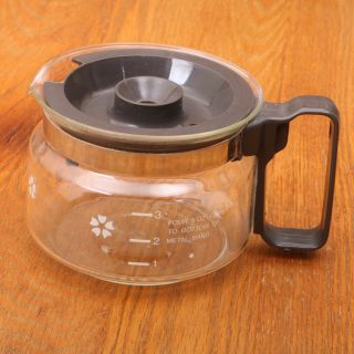 Mr Coffee 4 Cup Glass Replacement Pot Carafe Made In West Germany Brown Lid