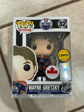 Funko Pop Nhl Hockey 32 Wayne Gretzky Canada Exclusive Chase Figure With Cup