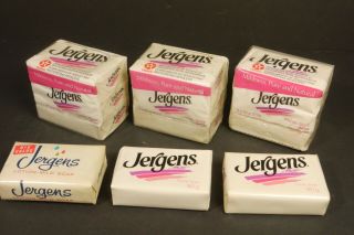 12 Bars Vintage Jergens Mild Facial Soap Old Packaging 3 Ounce Standard Size