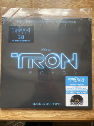 Daft Punk Tron Legacy 2lp Vinyl Blue Colour Rsd 2020 Limited Edition