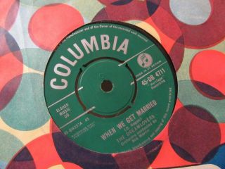 The Dreamlovers " When We Get Married " Very Rare Uk 7 " - Columbia 45 - Db 4711