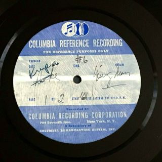 Rare Gene Krupa Young Man With A Band Acetate 16 " Cbc Radio Transcription Disc