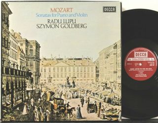 Decca 13 Bb 207/212 6 Discs 1w Goldberg,  Lupu,  Mozart Violin Sonatas,  Complete