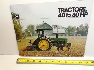 1980 John Deere 40 To 80 Hp Tractor Sales Brochure 2040 2240 2440 2640 2940