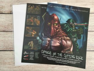 Chasm the Rift PC Game 1997 2 - Page Vintage Big Box Promo Ad Art Print Poster 2