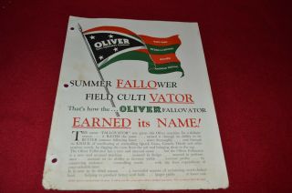 Oliver Tractor Field Cultivator Dealer 