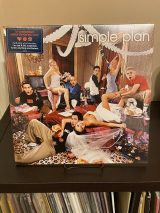 Simple Plan No Pads No Helmets.  Just Balls Lp On Red Vinyl Colored