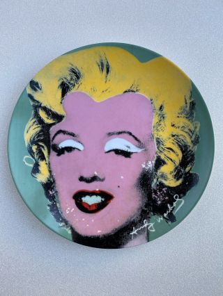 Andy Warhol Marilyn Monroe Block China 10.  5” Plate