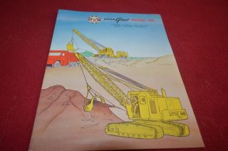 Little Giant 48 Clamshell Magnet Trenchoe Pile Dri Crane Dragline Brochure Fcca