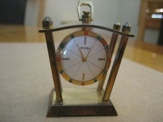 Medana - Swiss Vintage Unique Hand Wind Up Mechanical Miniature Clock (rare)