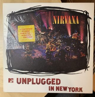1994 Nirvana Mtv Unplugged In York Lp Vinyl Record Geffen First Pressing Nm