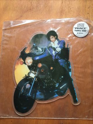 Prince - Purple Rain - Very Rare Uk Shaped Picture Disc (motorbike/shape/vinyl)