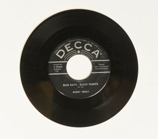 Buddy Holly Love Me & Blue Days - Black Nights Decca 29854 Rockabilly 45