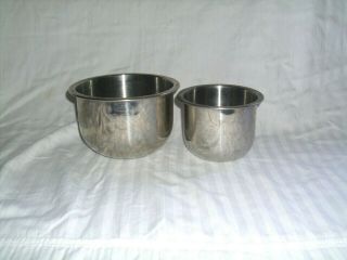 Collectible Set West Bend Stainless Steel Bowl Master Mixing Bowls Vintage