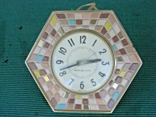Vintage General Electric GE Model 2118 Kitchen Wall Time Clock 2