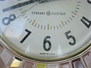 Vintage General Electric GE Model 2118 Kitchen Wall Time Clock 3