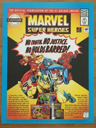 Marvel Heroes Ps1 Playstation 1 Sega Saturn 1990 