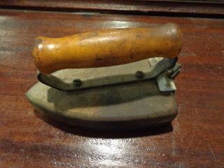 Antique / Vintage Simplex Patented Electric Sad Iron Wood Handle