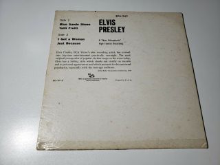 Elvis Presley Blue Suede Shoes Epa - 747 Usa 7 " Vinyl Ep - That 