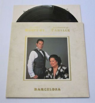 Freddie Mercury Barcelona 1988 Uk 1st Pressing Vinyl Lp Album Record Queen