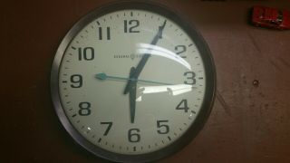 Vintage General Electric Ge Model 2012 School Wall Clock