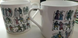 Set of 2 Jane Austen Mugs Picturemap Mclaggan Smith Mugs Scotland 3