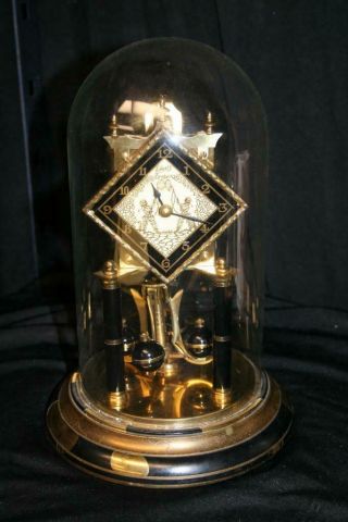 Vintage 400 Day Schatz Anniversary Domed Pendulum Clock