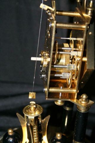 VINTAGE 400 Day Schatz Anniversary Domed Pendulum Clock 3