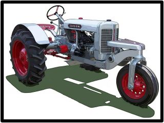 Silver King Tractors Metal Sign: Model R66 Featured