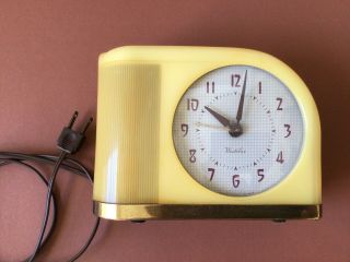 Vintage 1948 - 57 Westclox Moonbeam Flashing Light Alarm Clock S5 - J