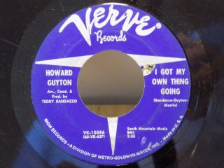 Howard Guyton - I Watched You Slowly Slip Away 45 RPM Verve 1966 Soul Gem VG - 2
