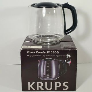 Krups F15b0g 12 Cup Coffee Pot Glass Carafe With Lid And Handle 60 Oz.