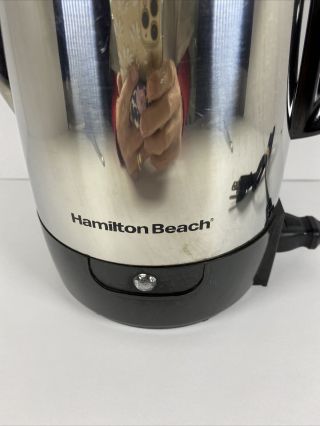 Hamilton Beach 4 - 12 Cup Electric Percolator Coffee Pot Model 40616 2