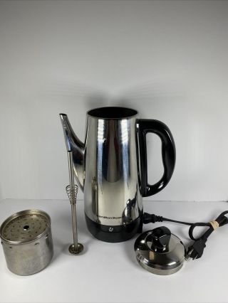Hamilton Beach 4 - 12 Cup Electric Percolator Coffee Pot Model 40616 3