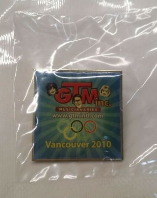 2010 Vancouver Gtm Inc Musicianaries Olympic Winter Games Pin