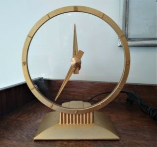 Jefferson Golden Hour Mystery Clock Vintage C1961 Motor Project
